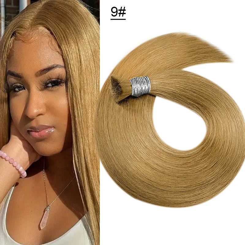 Human Hair Bulk No Weft Vietnamese Hair Virgin Remy Straight Hair Bulk 12-30inch 100g 100%  99j Real Natural Hair Extension Grey
