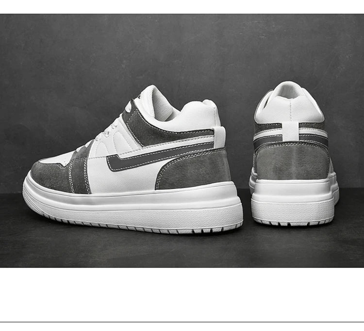 Genuine Leather Height Increasing Elevator Shoes Men Woman Height Increase Shoes 6cm 8cm 10cm Man Sneakers Sport Casual Shoes