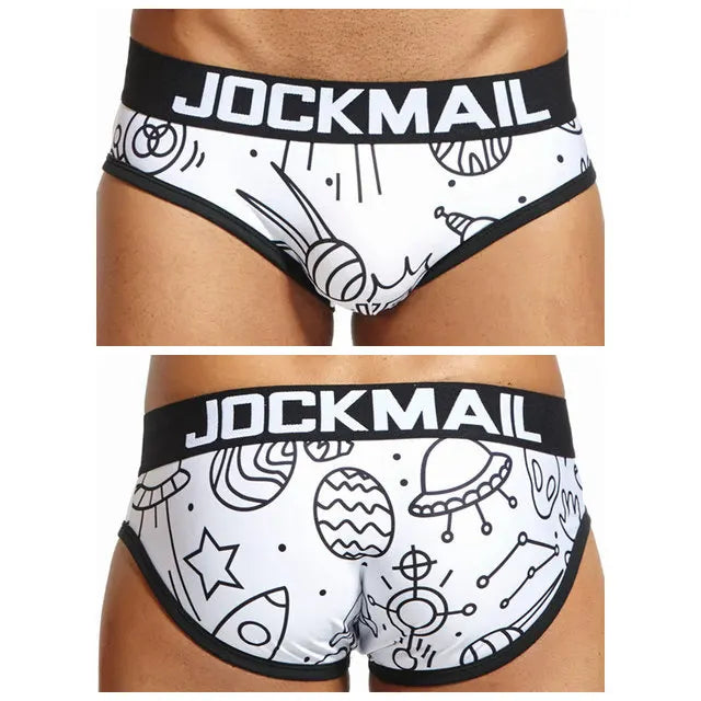 Animal Cartoon Print Men Underwear Nylon Ice Silk Sexy Men Briefs Breathable Slip Cueca Gay Male Panties Underpants Briefs