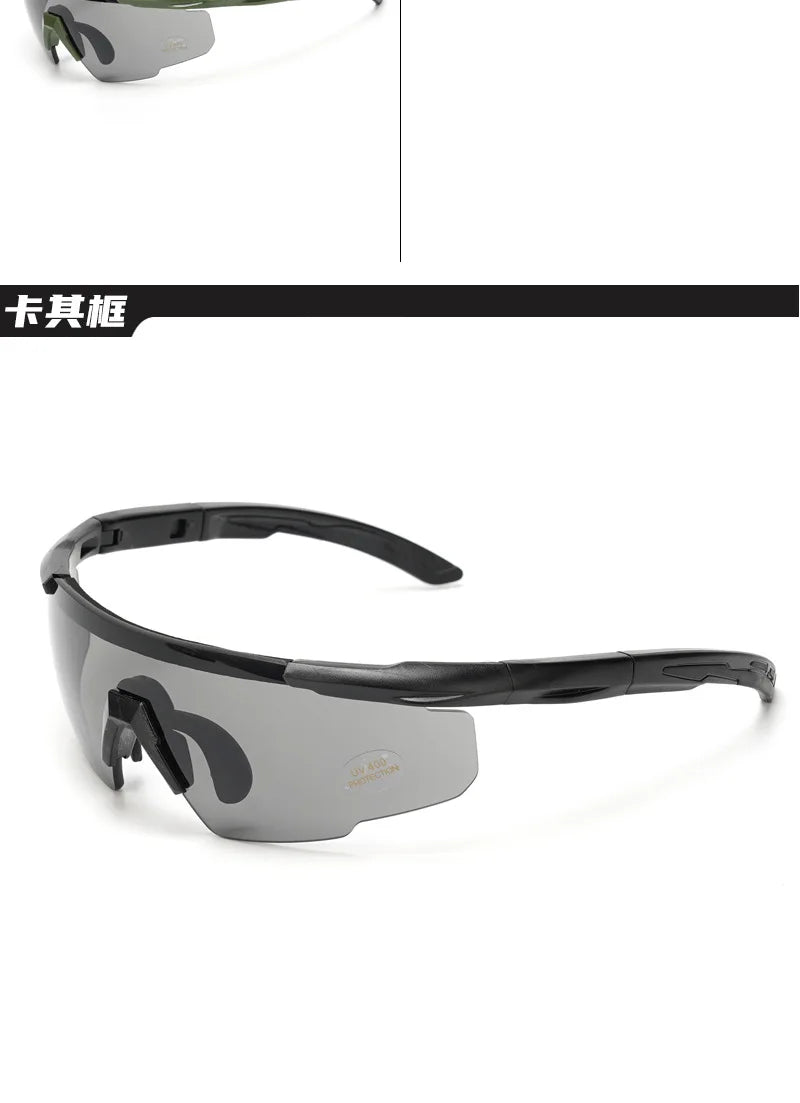 Tactical Glasses Fans Real CS  Shooting Glasses Outdoor Windproof Sand Riding Goggles hiking glasses