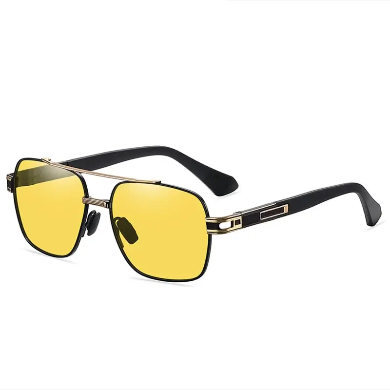 Anti-glare Minus Lens Prescription  Metal Sunglasses Men Polarized UV400 Driving Goggle 0 -0.5 -0.75 -1.0 To -6.0 BAZAARHUBO
