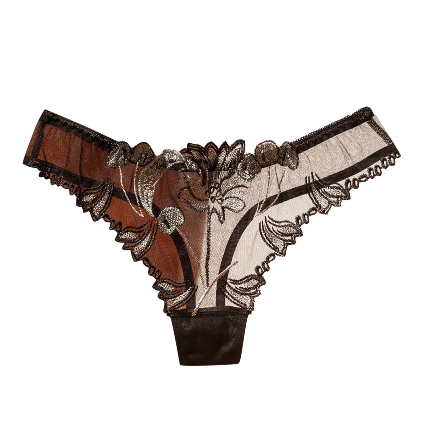 Sexy Lingerie Underwear Women Thong Womens Mesh Full Embroidery Sexy Panties Womens Bikini String Panties Womens Plus Size