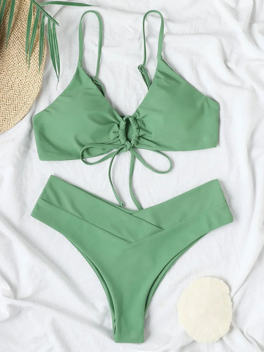 Wire Free Brand Swimwear Women's Swimsuit Sexy Separate Micro Black Bikinis Set Swimming Beach Suit Beachwear For Summer