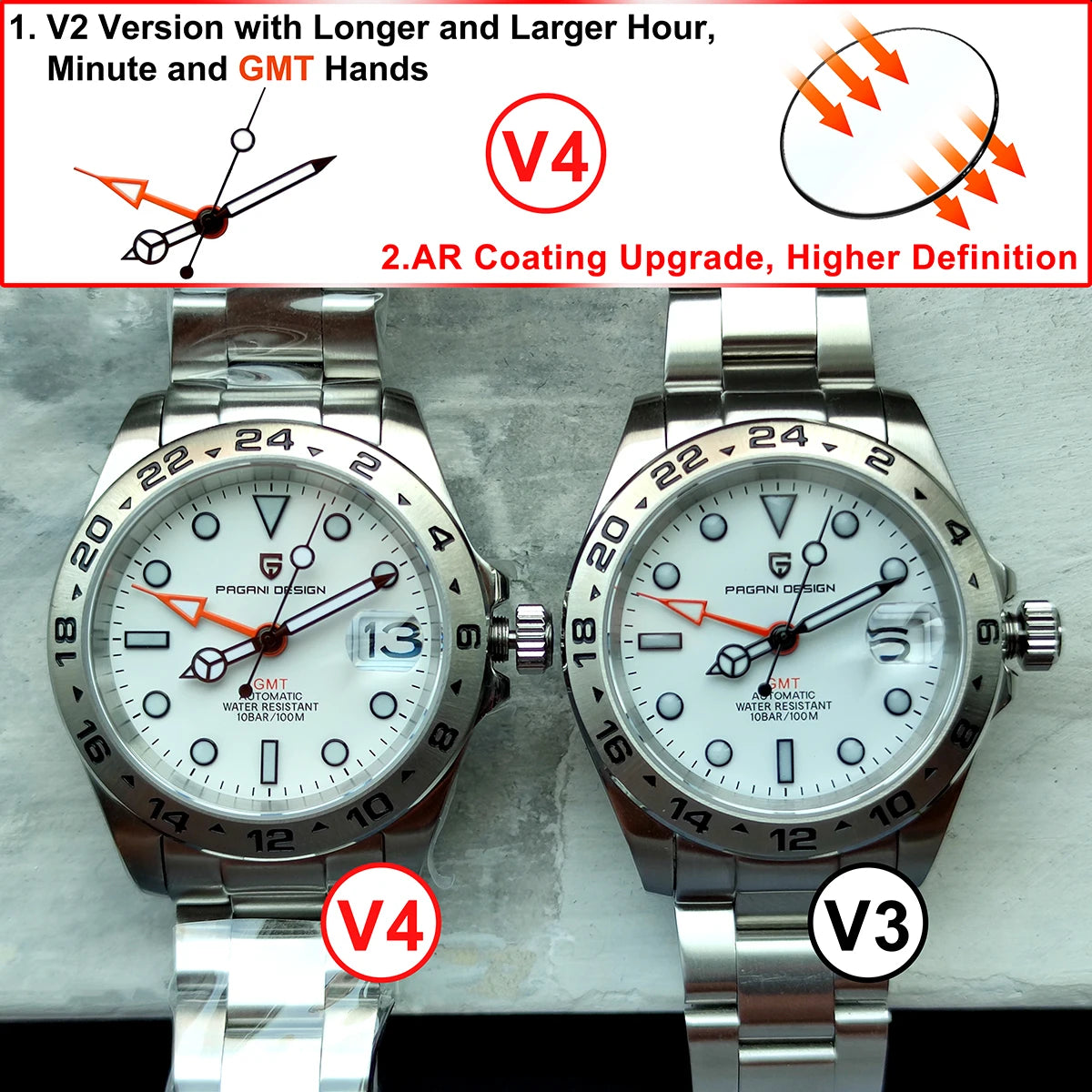 2025 PAGANI DESIGN DG5833 GMT Automatic Mechanical Watches Men Sports Diving Swim Stainless Steel 100mm Waterproof Reloj Hombre