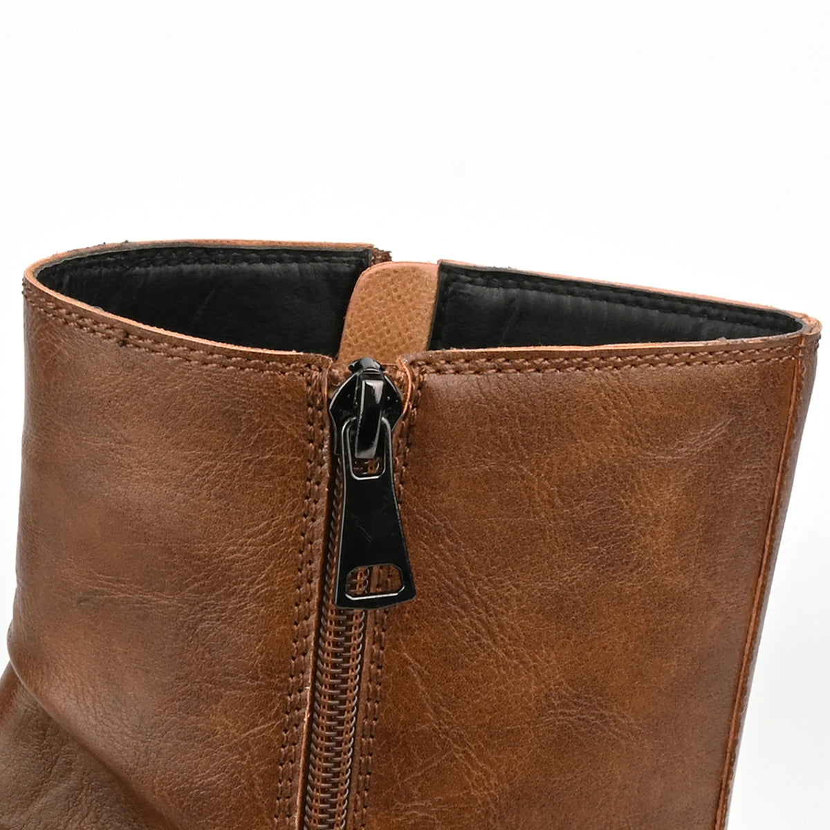 Men's British Style Low-Heeled Retro Boots for Everyday Casual Wear