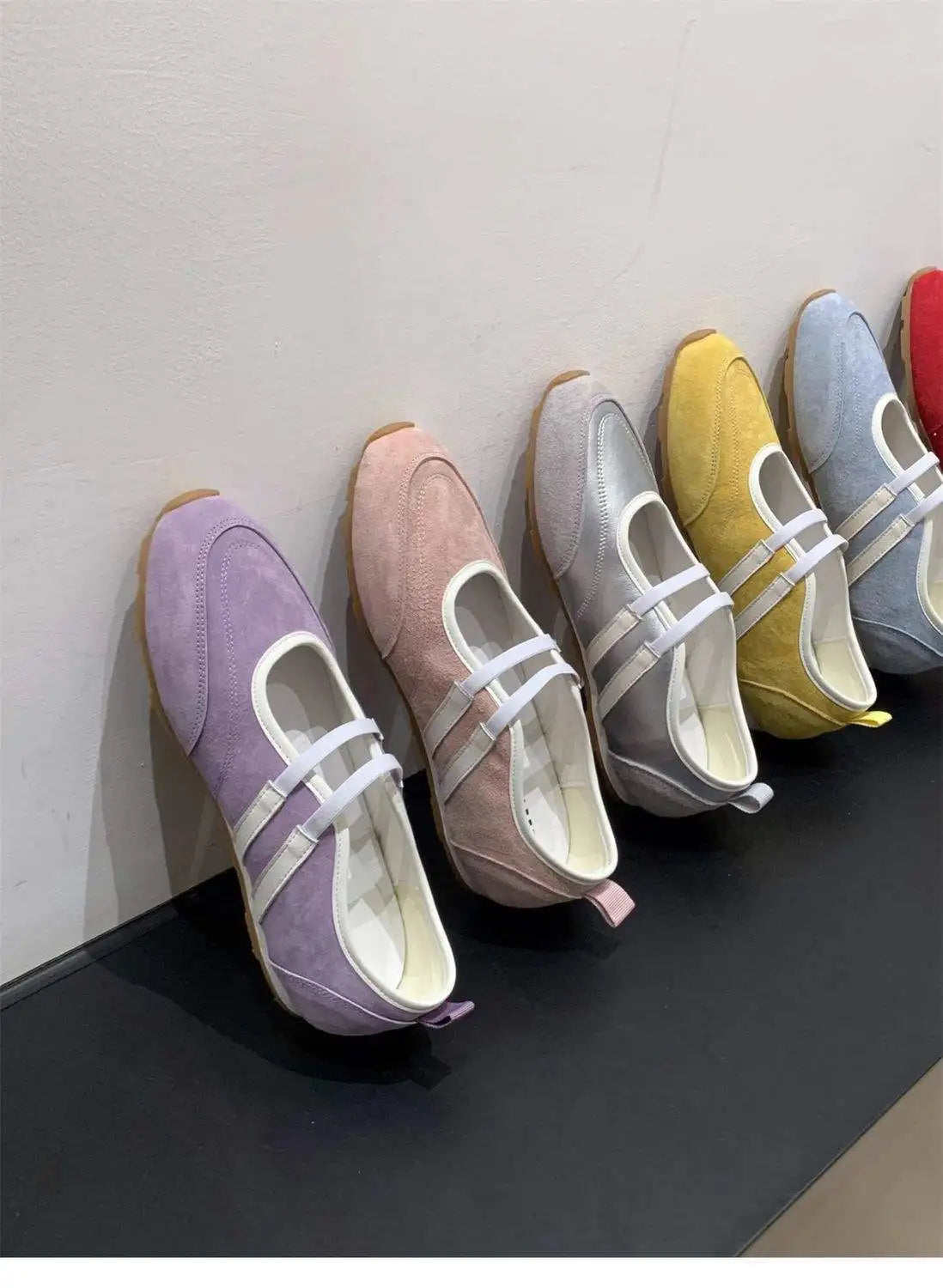 Flat Bottomed Retro Ballet Shoes for Women 2026 New Sports and Casual Shallow Mouth Vulcanized Shoes