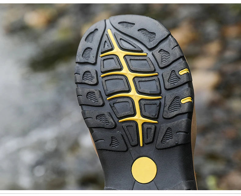 Men Sandals Summer Genuine Leather Mens Casual Shoes Outdoor Leather Sandals for Men Beach Shoes Roman Shoes Rubber Water Shoes