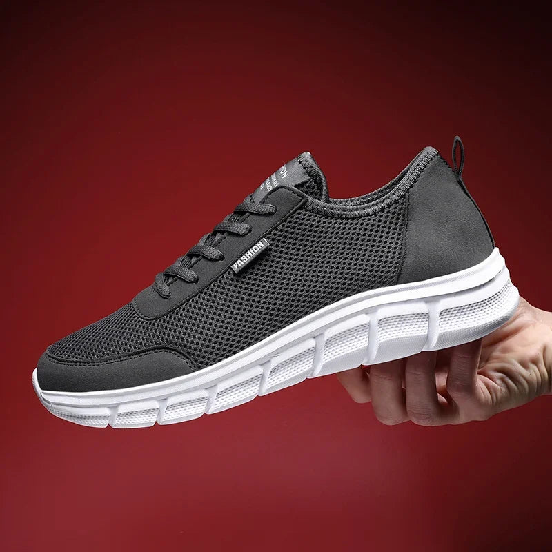 MAEDEF New Sneakers Men's Breathable Mesh Lightweight Casual Walking Man Shoes Big Size 39-48 Comfortable Black Sneakers for Men