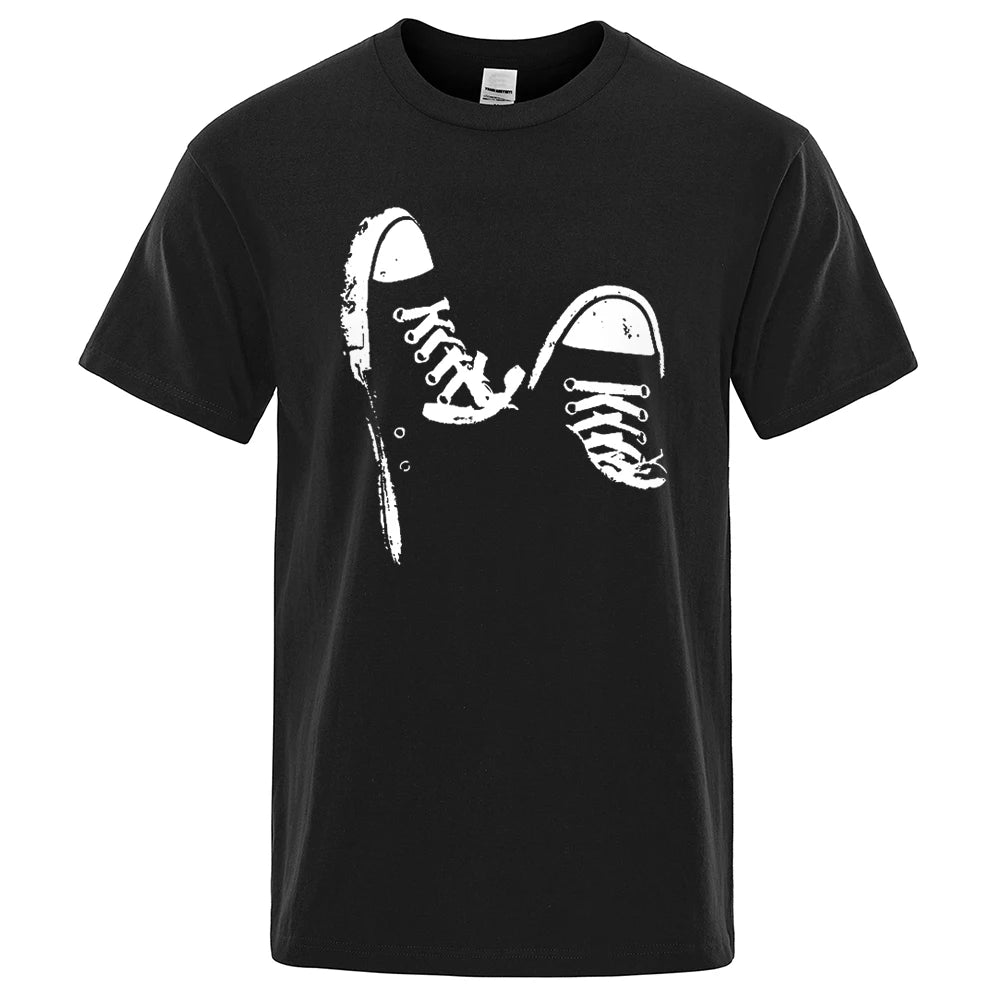 Hot Sale 100% Cotton Casual Short Sleeve Skate Shoes Men t Shirt Summer Breathable Clothes O-Neck Oversized Short Sleeves Unisex