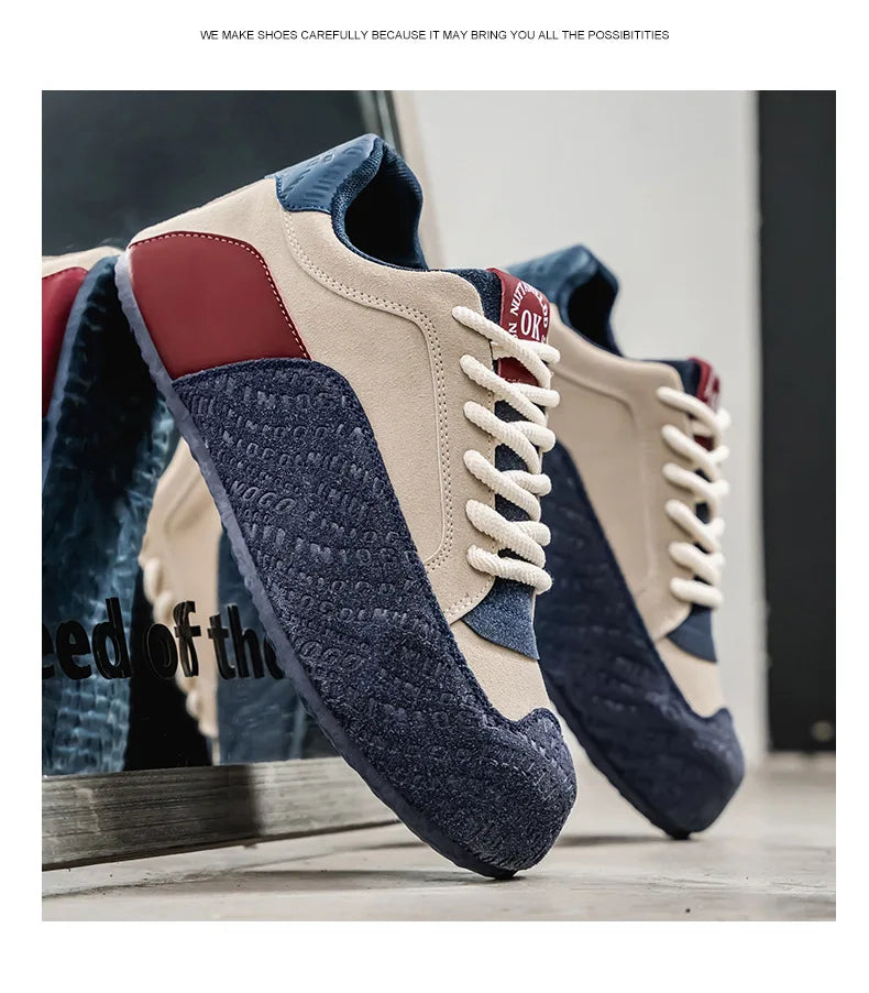 Fashion brand tenis men casual faux leather sneakers male wedged shoes new spring summer breathable trainers man gym run shoes