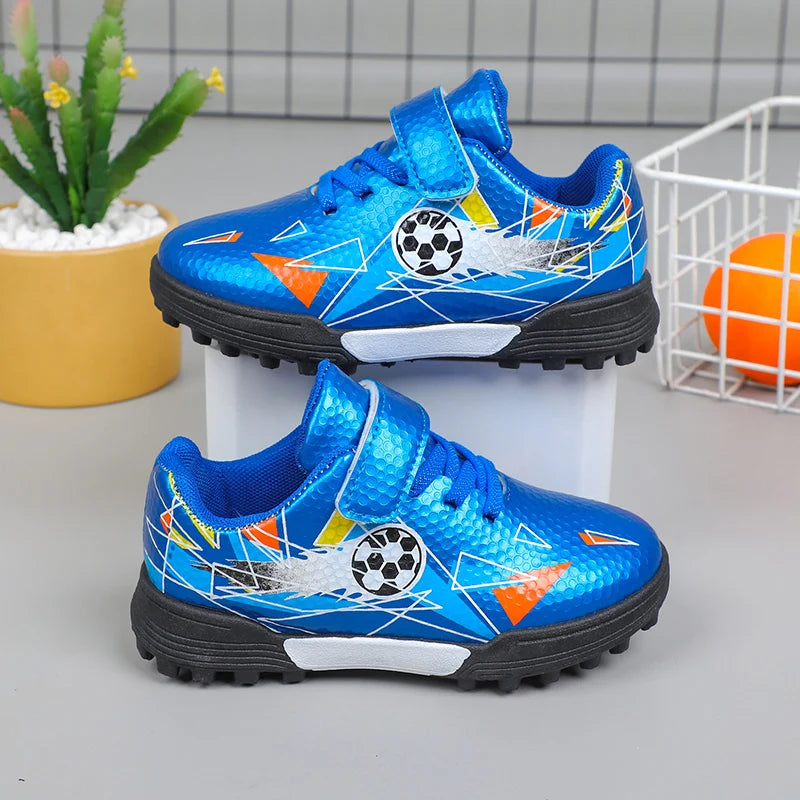 Children's Fashion All-Season Casual Flat Shoes Cartoon Cool Boys and Girls Football Casual Sports Shoes