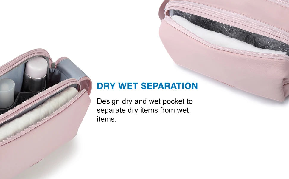 BAGSMART Toiletry Bag for Men Multifunction Outdoor Travel Cosmetic Bag Women Waterproof Makeup Bag Wash Pouch Handbag Organizer