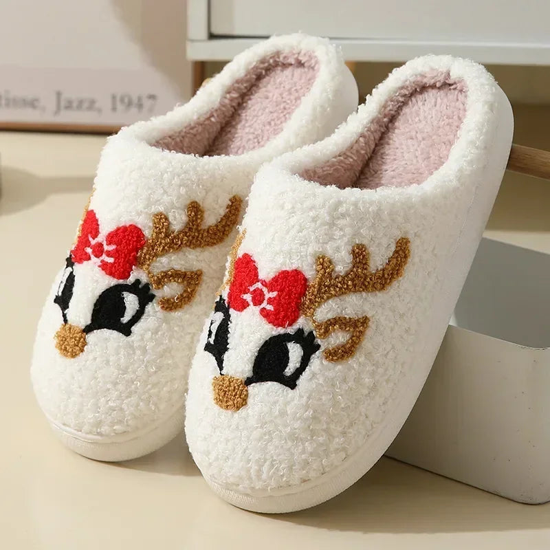 House Fuzzy Slipper Men Male Ghost Face Blue Evil Eye Home Shoes Plush Winter Warm Indoor Floor Non Slip Women Female Halloween