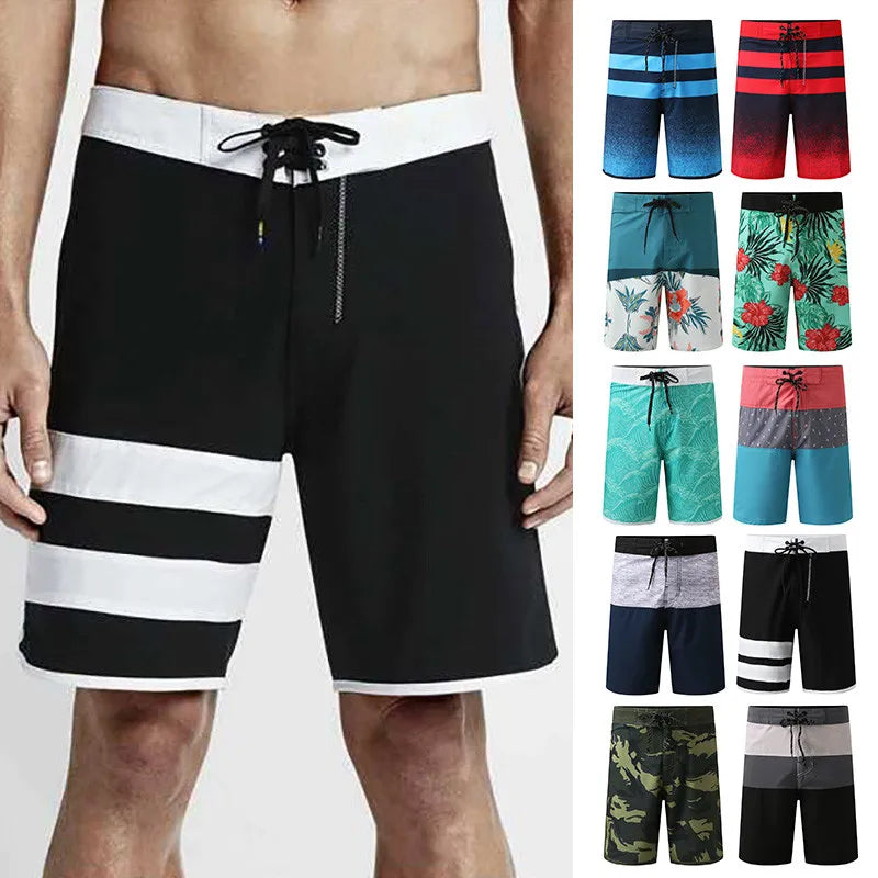 Summer Man Swimwear Board Beach Shorts Swim Shorts Trunks Swimsuits Swimming Short Pants Mens Running Sports Surf Shorts Gymwear