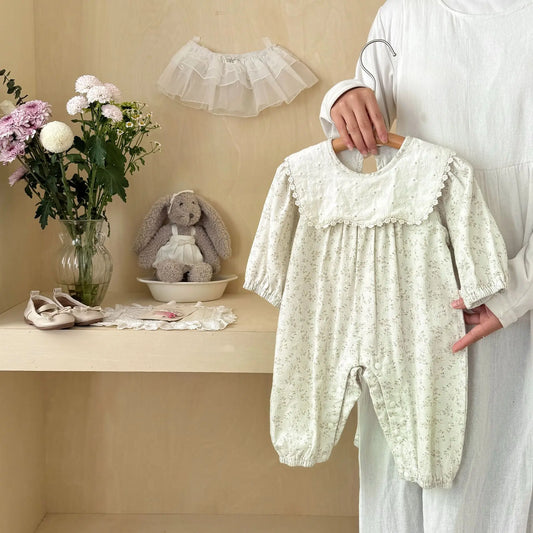 Baby Girl Onesie Autumn Baby Clothes Long-sleeved Romper Baby Cute Climbing Clothes Going Out