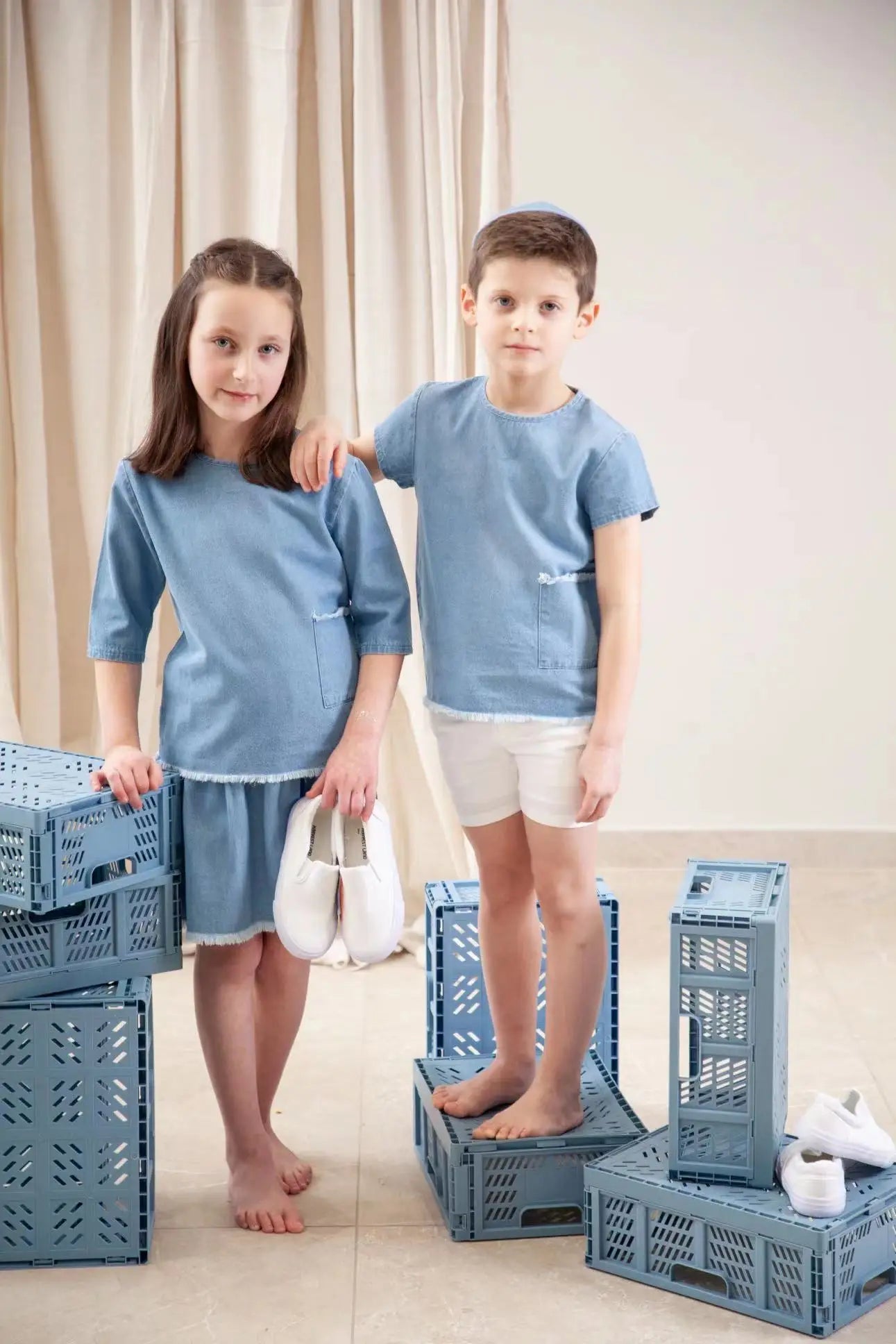 Kids Denim Clothes Casual Cotton Jeans for Boys Girls Toddler Kids Jeans Pants