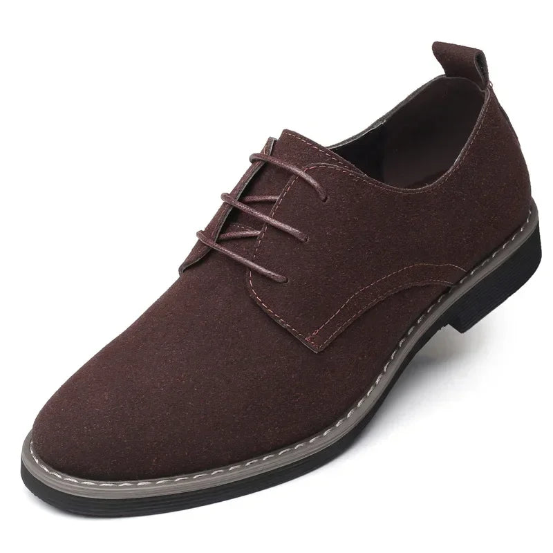 Summer Mens Dress Shoes Suede Man Oxford Shoes Large Sizes Flats Classic Men Sneakers Comfortable 2025 New Zapatillas De Deporte