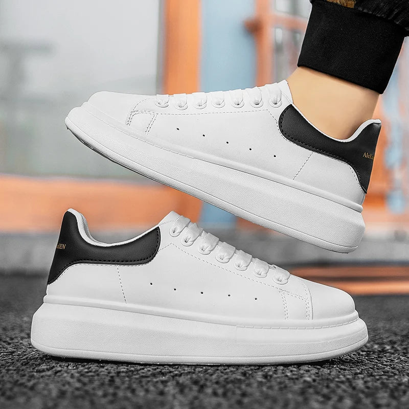 Fashion Platform Men Sport Shoes Casual Sneakers Autumn Outdoor Breathable Lightweight White Running Shoes Women Tennis Shoes