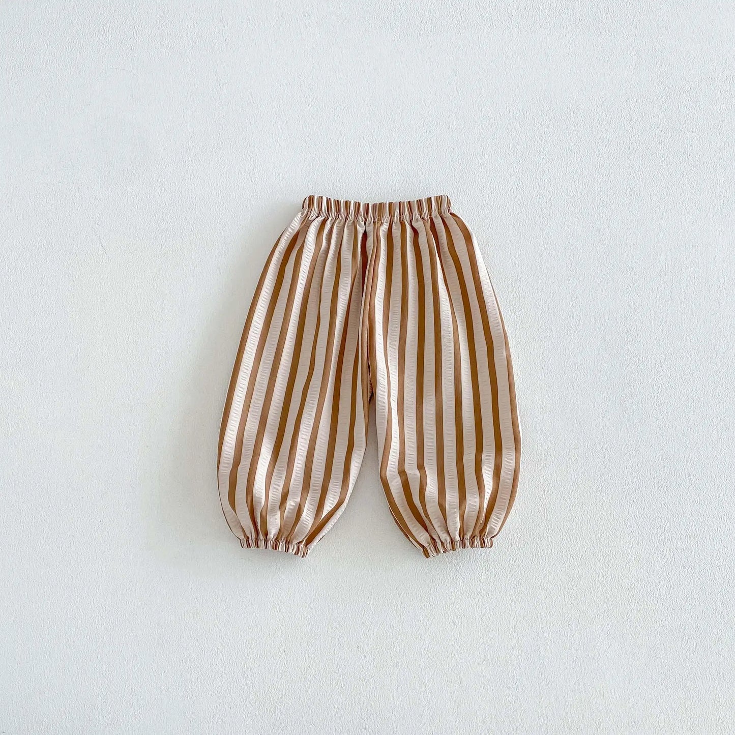 Child Casual Pants Trendy Striped Pants Outer Wear Baby Boys Fashion Spring Summer Clothes Infant New Style New Design Trousers