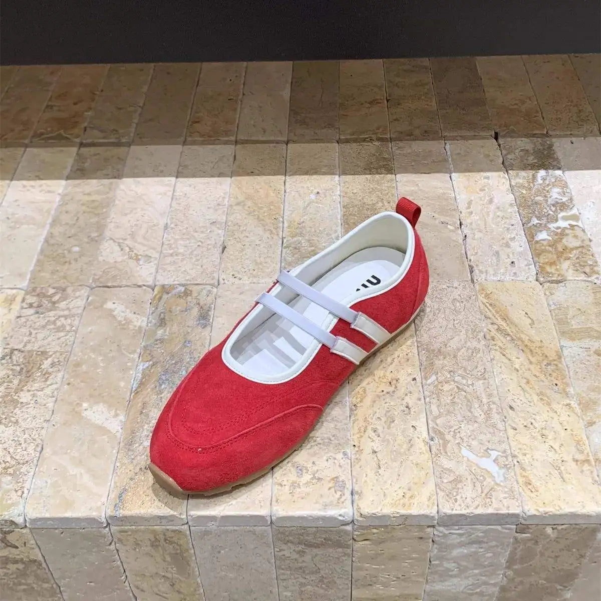 Flat Bottomed Retro Ballet Shoes for Women 2026 New Sports and Casual Shallow Mouth Vulcanized Shoes