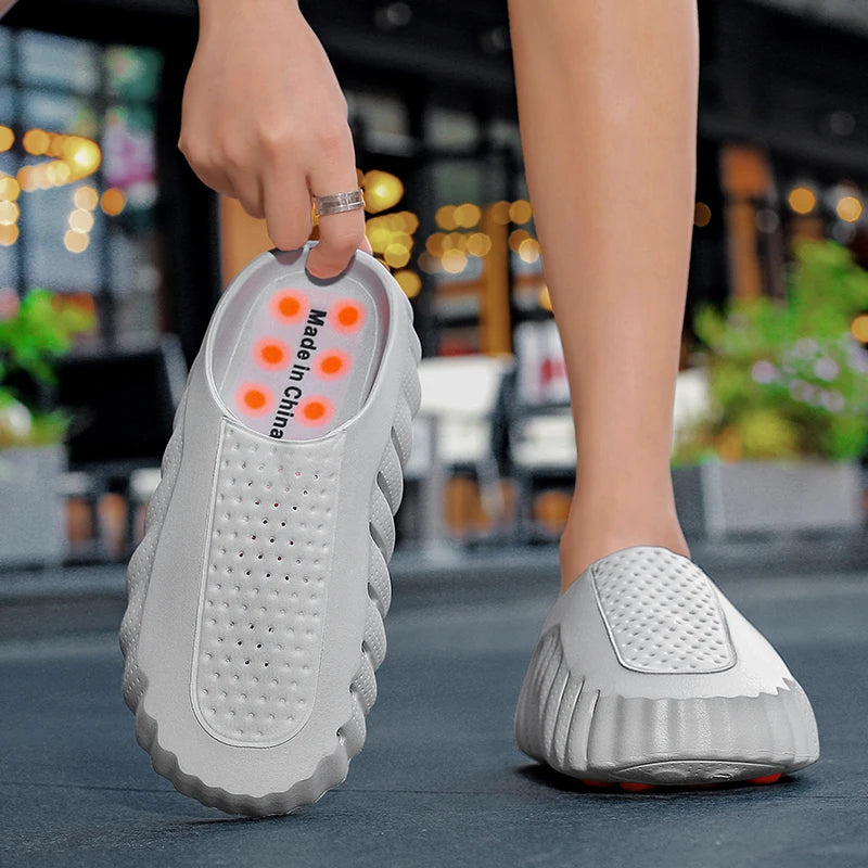 Brand Men Slippers Shoes Fashion Summer Non-Slip Male Sandals Water Shoes Slides A001 2026 Outdoor Mens Beach Shoes Slipper Man