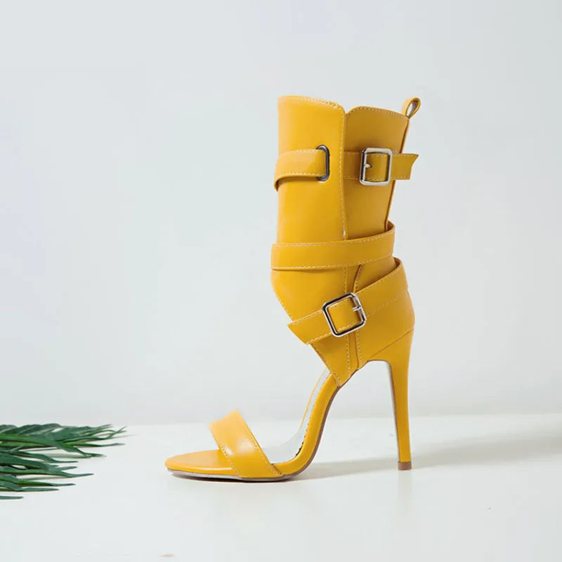 High Heels Sandals for Women Summer New 2025 High Top Women's Shoes Roman Ankle Boots Female Pumps Sandalias Mujer WSH5315