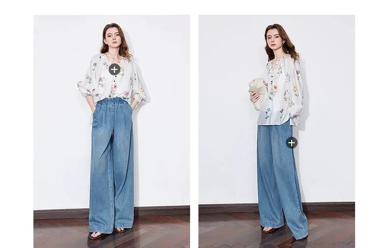 TOYOUTH Women Blouse Shirt 2025 Spring New Linen Floral Printed Velvet Casual Pullover Tops BAZAARHUBO
