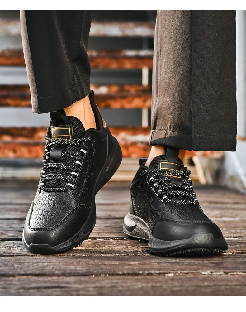 Chef shoes four seasons soft sole non-slip waterproof oil-proof kitchen work shoes men's plus size fashion casual light sneakers