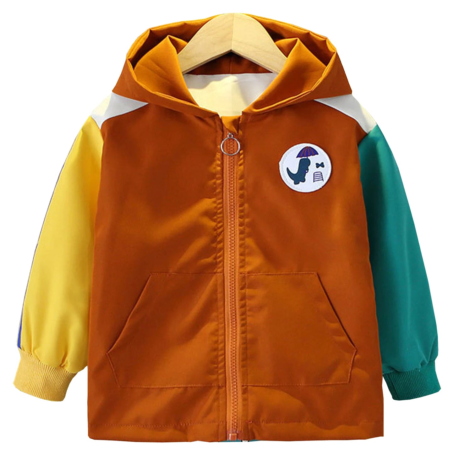 Casual Children's Jacket,Patchwork Long Sleeve Boys Spring Coat,Cartoon Toddler Kids Outerwear,Casual Outdoor School Outfits