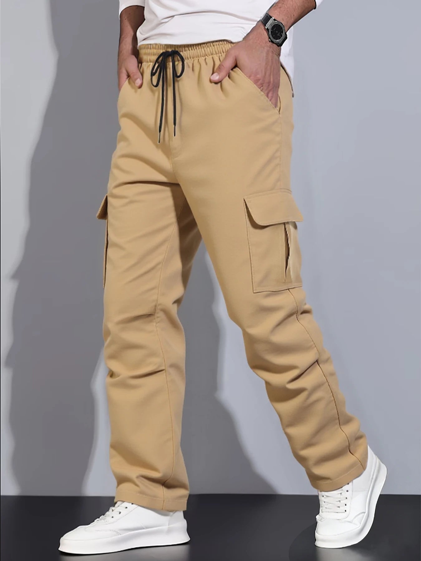 Men's Summer Minimalist Utility Commuter Cargo Pants, Urban Casual Sports Style, Wear-resistant Wrinkle-resistant Quick-dry 4-wa
