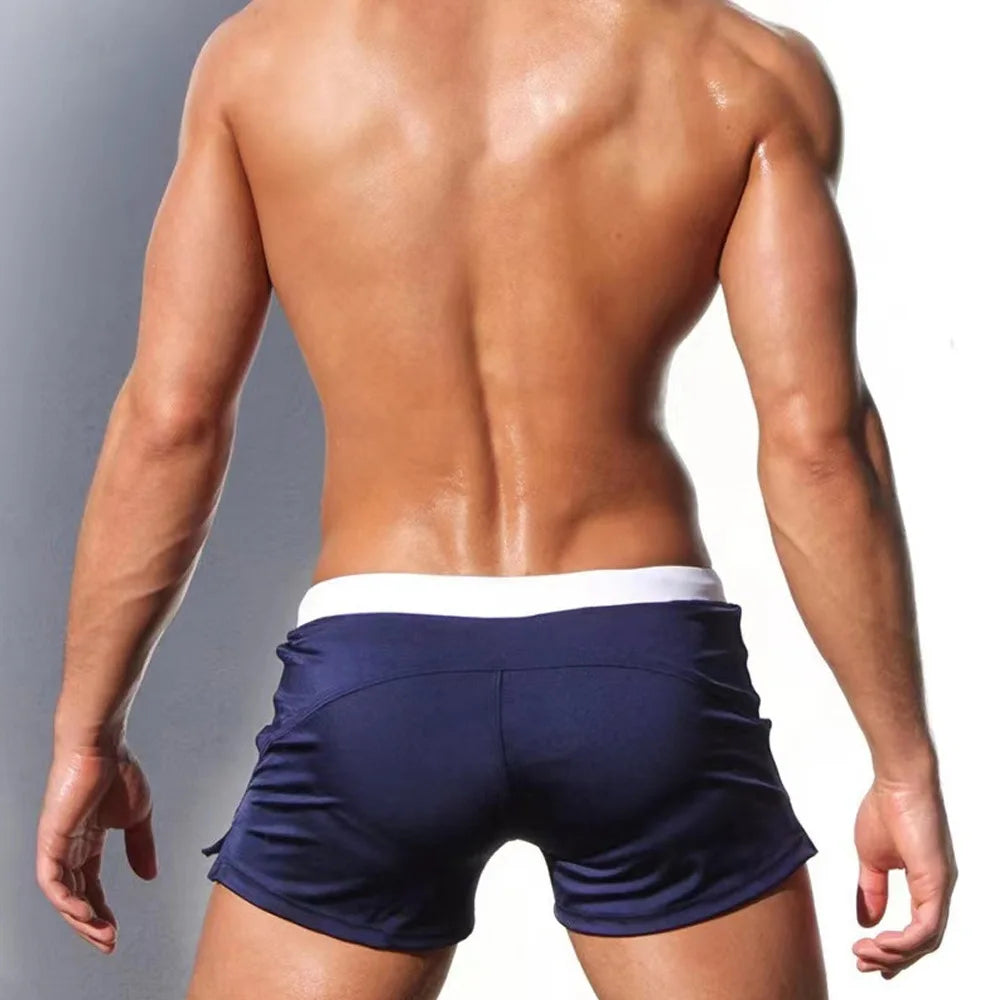2026 Summer Men Swimwear Swimsuits Swimming Sexy Shorts Trunks Mens Swim Sunga Beach Surf Board Shorts Briefs Swimming Trunks