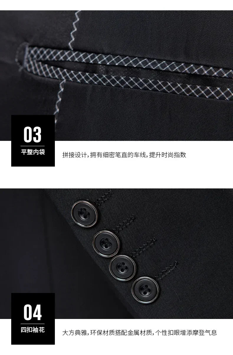 ( Jacket + Vest + Pants ) Men's 3 Piece Tuxedo Suit Set, Beige Blazer with Black Shawl Lapel for Wedding, Groom, Formal Party