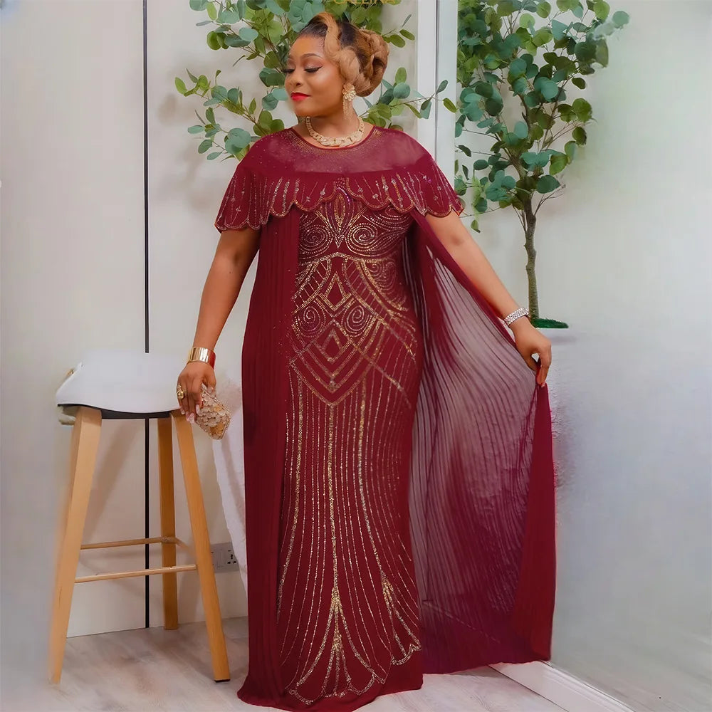 Women Traditional Africa Clothing Muslim Kaftan Maxi Long Dress 2025 Dashiki Ankara Outfits Gown Abayas Robe