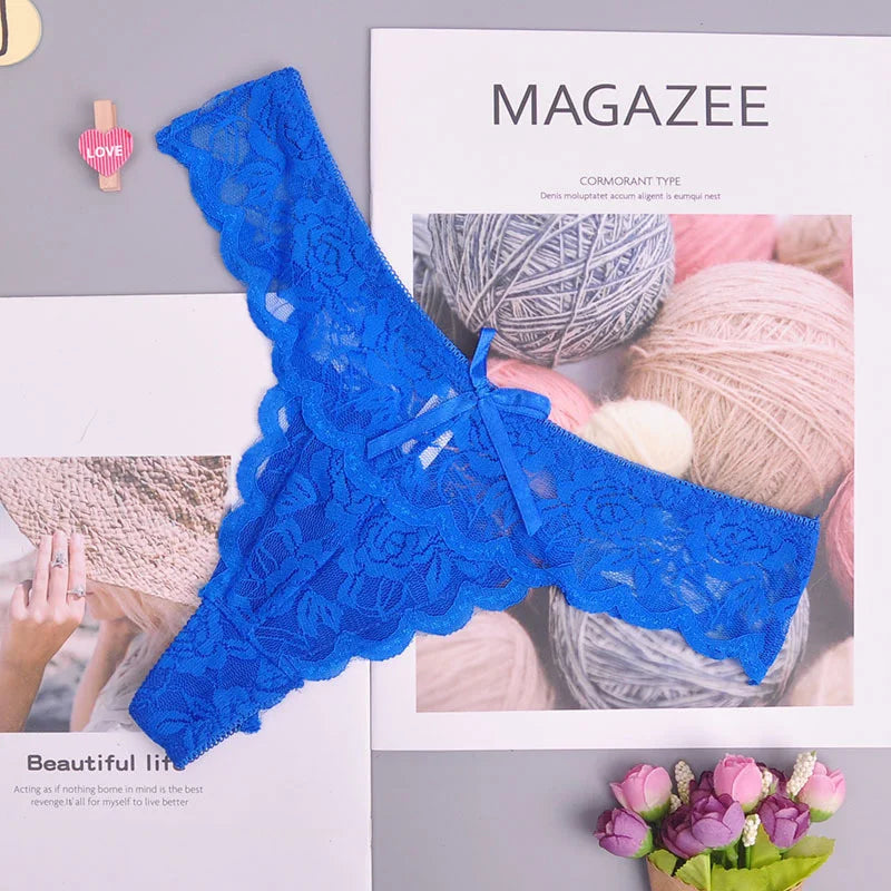 8color Gift full beautiful lace Women's Sexy lingerie Thongs G-string Underwear Panties Briefs Ladies T-back  1pcs/Lot 169