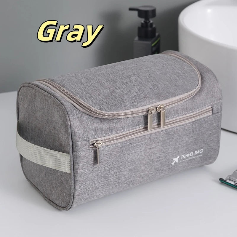 Portable Travel Toiletry Bag Large Capacity Folding Storage Bag Hook Multifunctional Storage Bag Sub