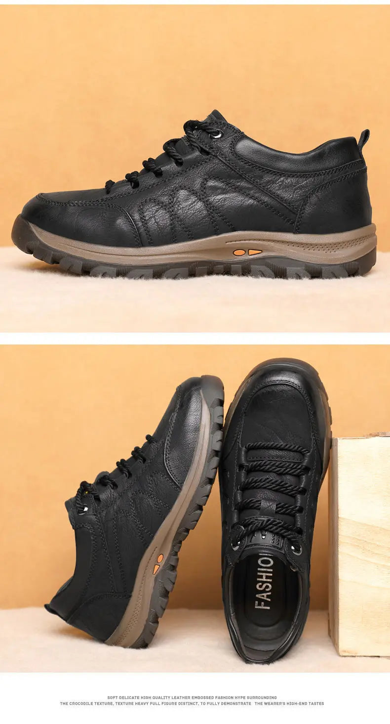Men's Outdoor Leisure Shoes Mountaineering Fashion Sports Shoes Anti Slip Lightweight Shoes Comfortable Men Sneakers