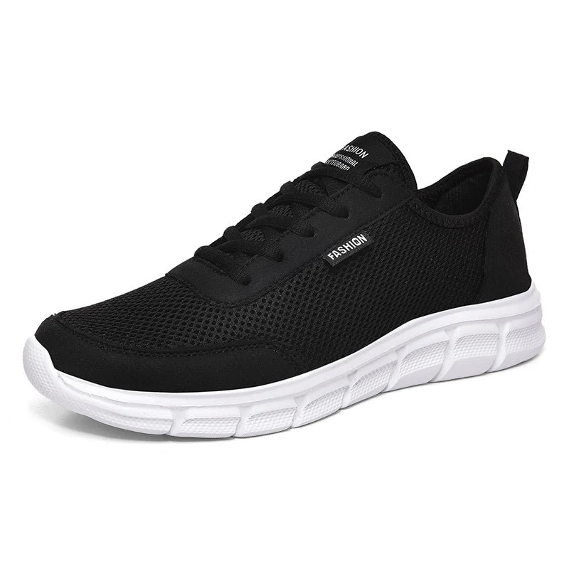 MAEDEF New Sneakers Men's Breathable Mesh Lightweight Casual Walking Man Shoes Big Size 39-48 Comfortable Black Sneakers for Men
