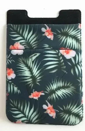 Women Men Fashion Elastic Cloth Cell Phone Card Holder Mobile Phone Wallet Case Credit ID Card Holder Adhesive Sticker Pocket