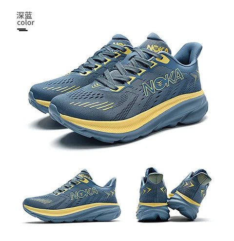 New men's casual sports shoes with shock absorption, breathable running shoes, anti slip and wear-resistant outdoor hiking shoes