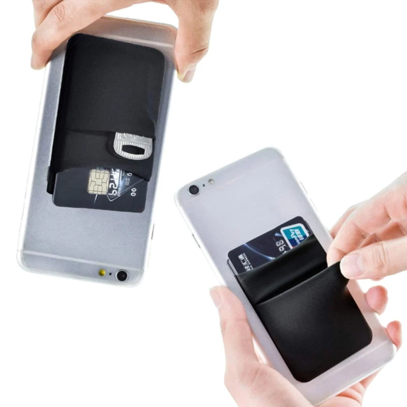 Adhesive Cell Phone Credit Card Holder Sticker Pocket Wallet for Case Card Ho Drop Shipping