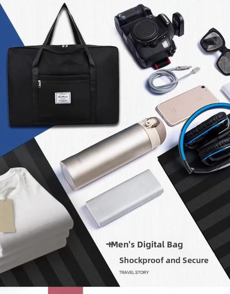 Large Capacity Casual Handbag for Men And Women Student Clothing Storage Bag Maternity Bag Travel Bag Polyester Material