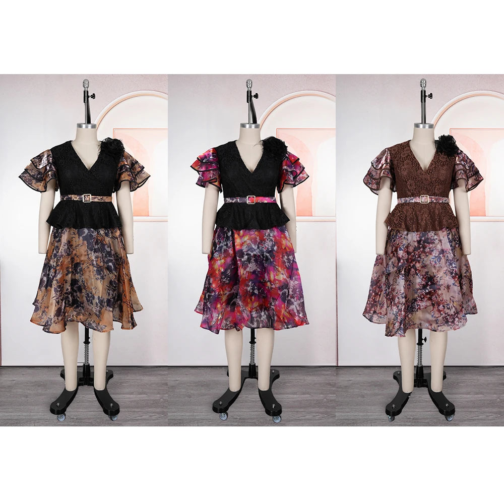 2026 New Fashion African Party Dresses For Women Dashiki Ankara Wedding Evening Gown Plus Size Elegant Turkey Muslim Maxi Dress
