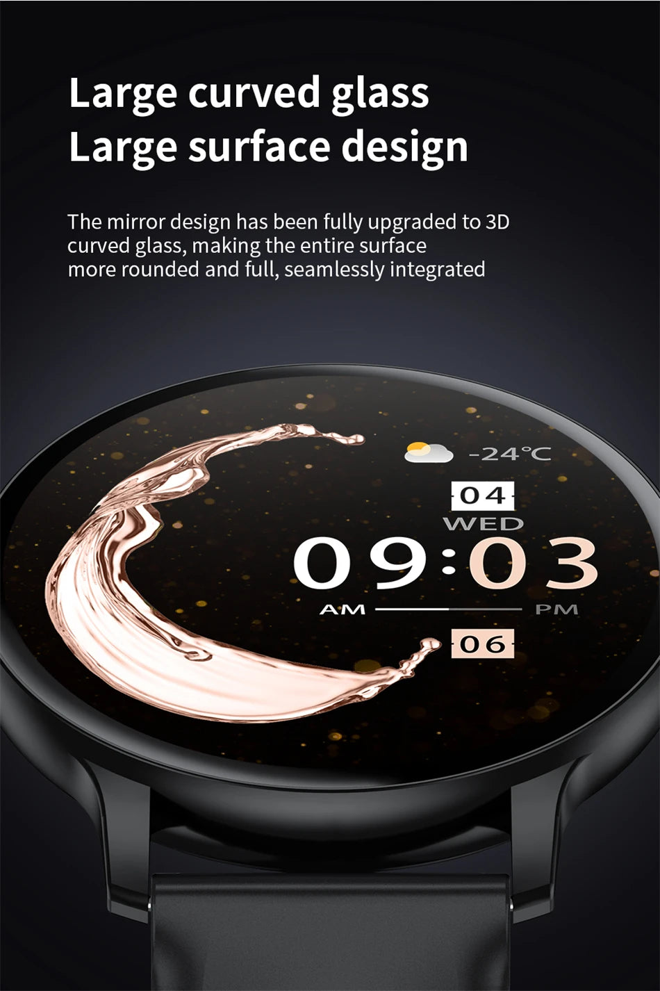 LIGE Women's SmartWatch Blood Oxygen Monitor Sports Fitness Tracker Bluetooth Call Al Voice Assistant Watches For Android IOS