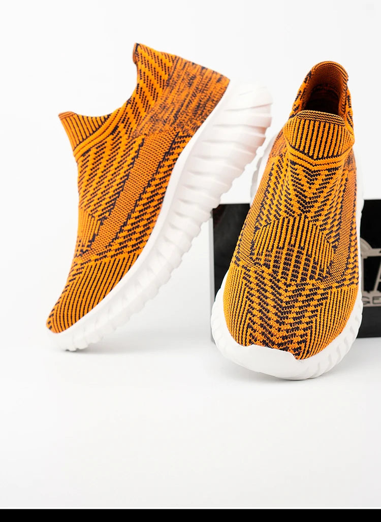 Men's Women Running Shoes Comfortable Slip on Sneakers Man Socks Shoes Lightweight Knit Breathable Casual Outdoors Sneakers