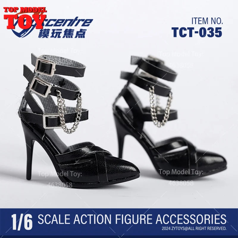 Toyscentre TCT-029 TCT-020 1/6 Female High Heels Boots Hollow Shoes Model TCT-003 4 5 6 7 8 9Fit 12'' Soldier Action Figure Body