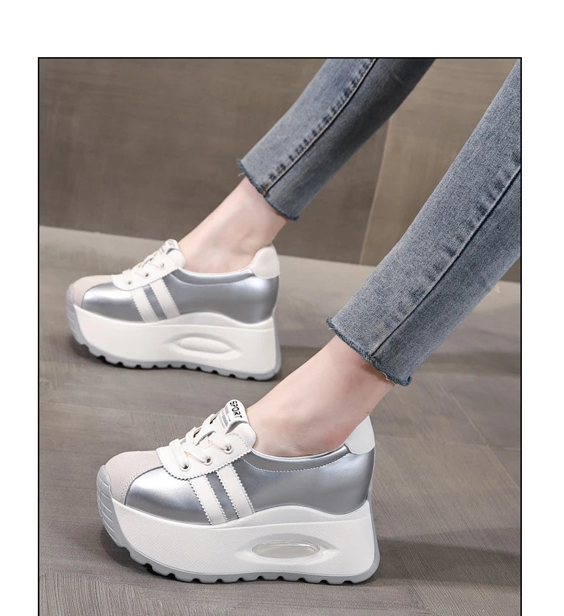 Best-selling High Quality New Shallow Mouth Increase Thick Sole Breathable Platform Casual Shoes