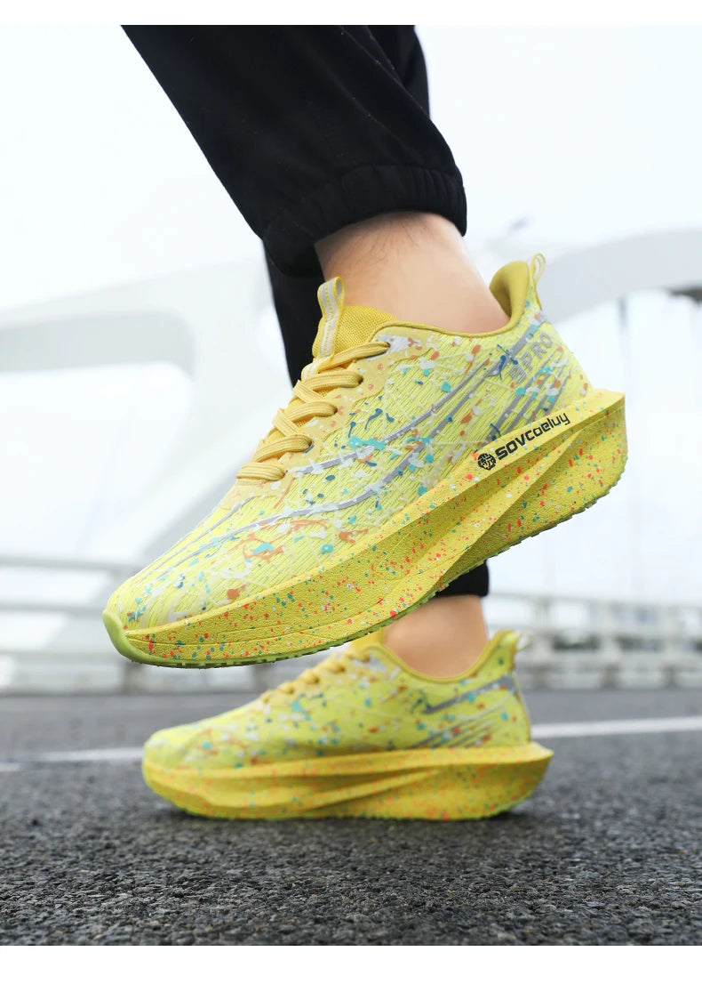 Marathon Men Running Shoes Carbon Board Speciality Sports Breathable Lightweight Women's Comfortable Chunta Athletic Sneakers