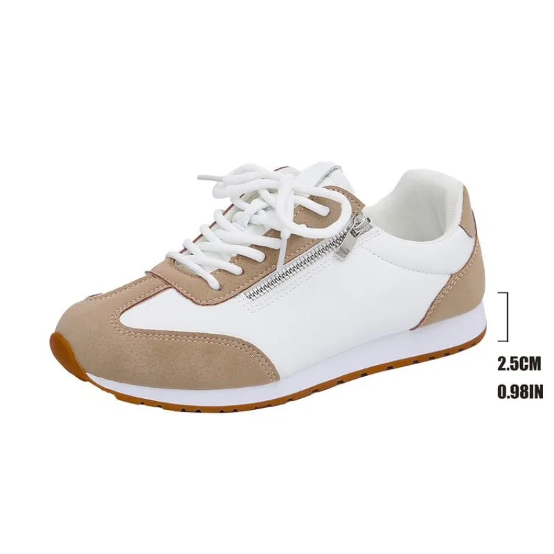 Roman Trendy Spring/Autumn Running Shoes Student Campus Flat Vulcanized Shoes Fashion Sneakers Casual Comfortable Round Head
