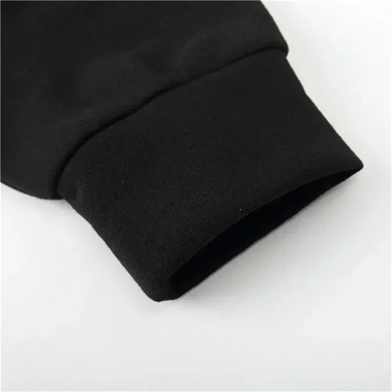 2025 hot trend men's casual hooded sweatshirt with drawstring comfortable long sleeved top suitable for autumn and winter