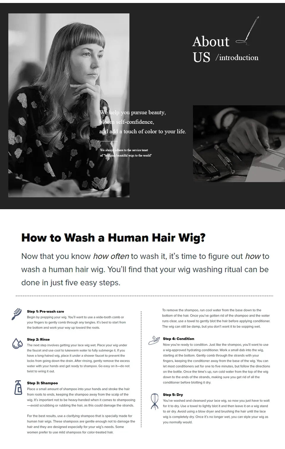 Blonde Human Hair Wigs Dark Root Short Pixie Cut Bob Wigs Machine Made Remy Human Hair Wig for White Women Daily Heat Resistant